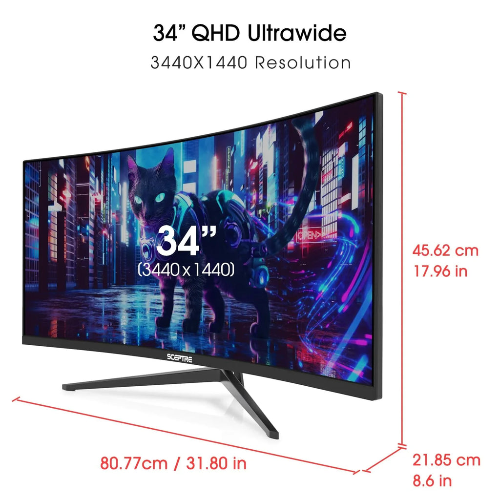 Moniteur Sceptre 34 pouces 165Hz Ultrawide WQHD designs