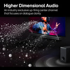 LG – 5.1.1-Channel S70TR Home Theater Soundbar with Wireless Subwoofer and Rear Speakers, Dolby Atmos, WOW Orchestra – Black