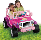 Power Wheels Barbie Jammin Jeep Wrangler