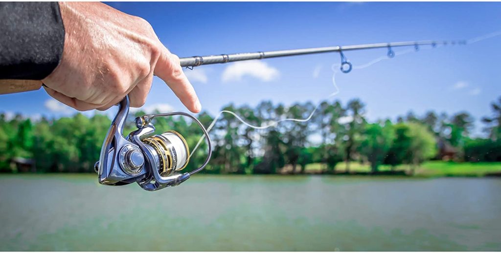 Pflueger President PRESSP20X Spinning Fishing Reel, Size 20, 7 Bearings, Graphite Body, Sealed Drag