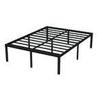 EMODA Queen Bed Frame No Box Spring Needed 18 Inch Heavy Duty Metal Tall Platform Bed Frame