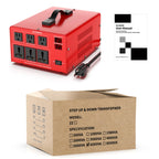 6000 Watt Voltage Converter Transformer Heavy Duty Step Up/Down Power Converter 220V to 110V, 110V to 220V with 3 US Outlets, 3 Universal Outlets, LCD Display, Circuit Breaker Protection
