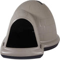 Petmate Indigo Dog House (Igloo Dog House, Made in USA with 90% Recycled Materials, All-Weather Protection Pet Shelter) for XL Dogs -90 to 125 pounds, Made in USA