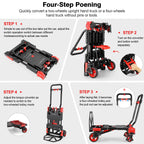 COOCHEER 330LB Folding Hand Truck Heavy Duty Carrying