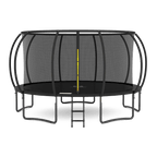 Jumpzylla 16FT Trampoline with Enclosure & Double Color Pad, ASTM Certified, 4-Leg Stability