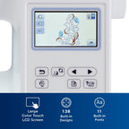 Brother PE800 Computerized Embroidery Machine, 5′′x7′�?Area, LCD Screen, 138 Designs, 11 Fonts, USB Port