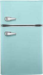 3.1 Cu. ft. Retro Mini Fridge with Top Freezer – Cool Mint