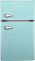 3.1 Cu. ft. Retro Mini Fridge with Top Freezer �� Cool Mint