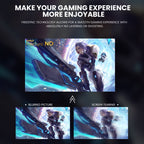 CRUA 24′′ Curved Gaming Monitor, FHD 1080P, 180Hz, VA Panel, AMD FreeSync, Low Blue Light, HDMI/DP Ports, Black