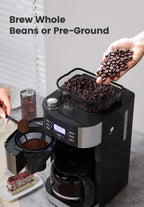 Gevi 10-Cup Coffee Maker with Built-in Grinder