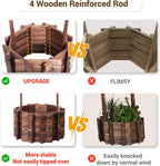 UDPATIO Wishing Wells for Yard, Large Wooden Wishing Well Planter for Outdoors