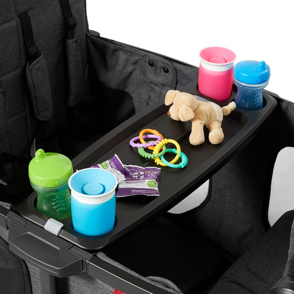 Stroller Wagon, 4 Seater Wagon Stroller for Kids with Low Sides, Baby Stroller Wagon, Quad Stroller