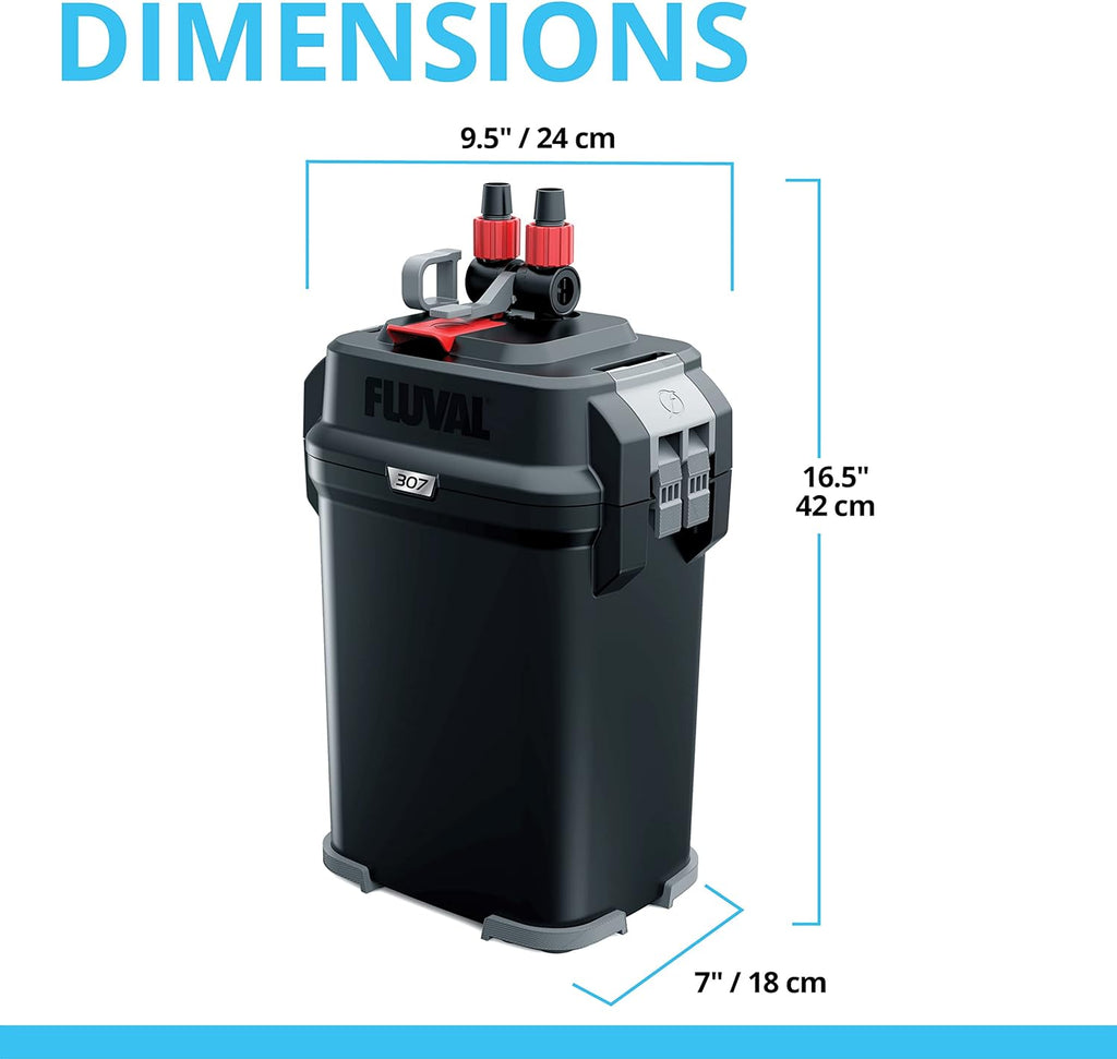 407 Perfomance Canister Filter – for Aquariums Up to 100 Gallons – Aquarium Canister Filter