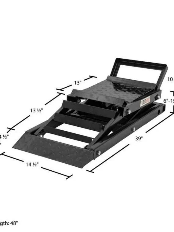 Black Widow Hydraulic Car Lift with Ramp – 3,000 lb. per pair Capacity  sgtnighsdesigns
