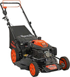 YARDMAX 22′′ Gas Self Propelled Lawn Mower, 201cc, 6-Speed CVT, High Wheel RWD, 3-in-1, Black