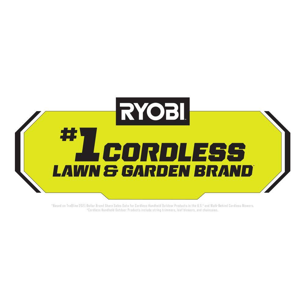 RYOBI ONE+ 18V 13 in. Cordless Battery Walk Behind Push Lawn Mower wit