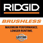 RIDGID 18V Brushless Cordless 4-1/2 in. Paddle Switch Angle Grinder with (2) 4.0 Ah Batteries, Charger, and Bag R86047B-AC93044SBN