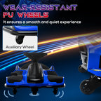 Aosom 12V Electric Drifting Go Kart w/ Slow Start, Music, Lights, Blue