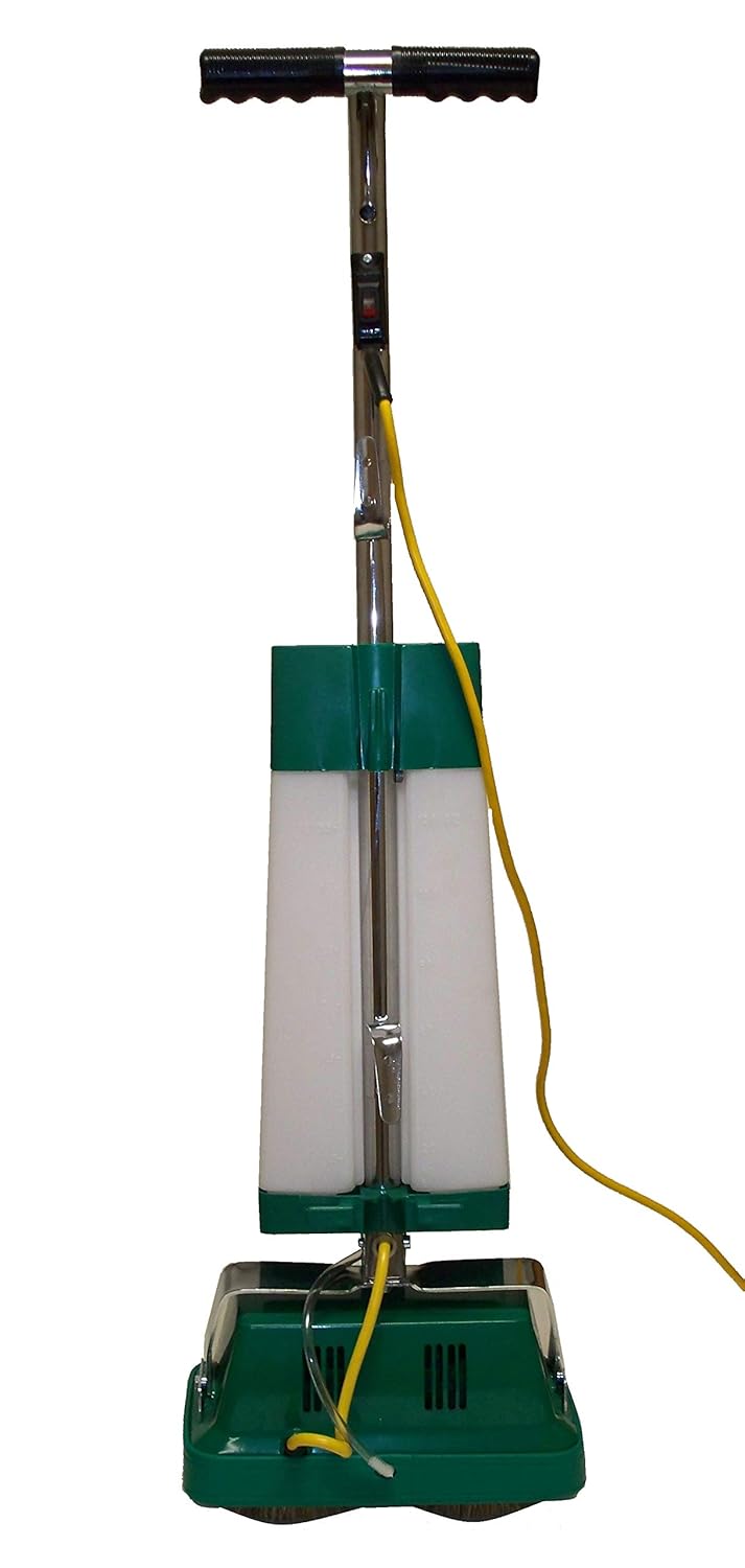 BISSELL BigGreen BGFS5000 Portable Floor Scrubber & Polisher, 12′′ Cleaning Path, 4.2 Amp Motor, White/Green