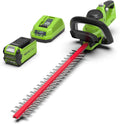 Greenworks G40HT61K2 Cordless Hedge Trimmer, 61cm Dual Action Blades, Cuts up to 27mm Thick Branches and Stems, 3000spm, 40V 2Ah Battery & Charger, 3 Year Guarantee