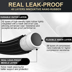 Expandable Garden Hose 100ft - New Patented Water Hose with 40 Layers of Innovative Nano Rubber