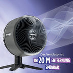 Shark FlexBreeze HydroGo Strong Fan with Mist, Cooling for Indoor & Outdoor Use, Quiet & Durable, Wired & Wireless, Compact & Lightweight, Up to 20m Airflow, Anthracite FA050EU