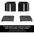 Ninja DZ550 Foodi 10 Quart 6-in-1 DualZone