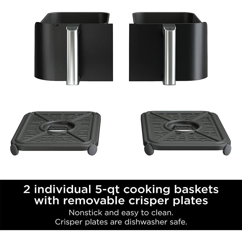 Ninja DZ550 Foodi 10 Quart 6-in-1 DualZone
