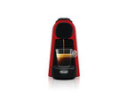 Nespresso Essenza Mini Original Espresso Machine Bundle with Aeroccino Milk Frother by De'Longhi, Red