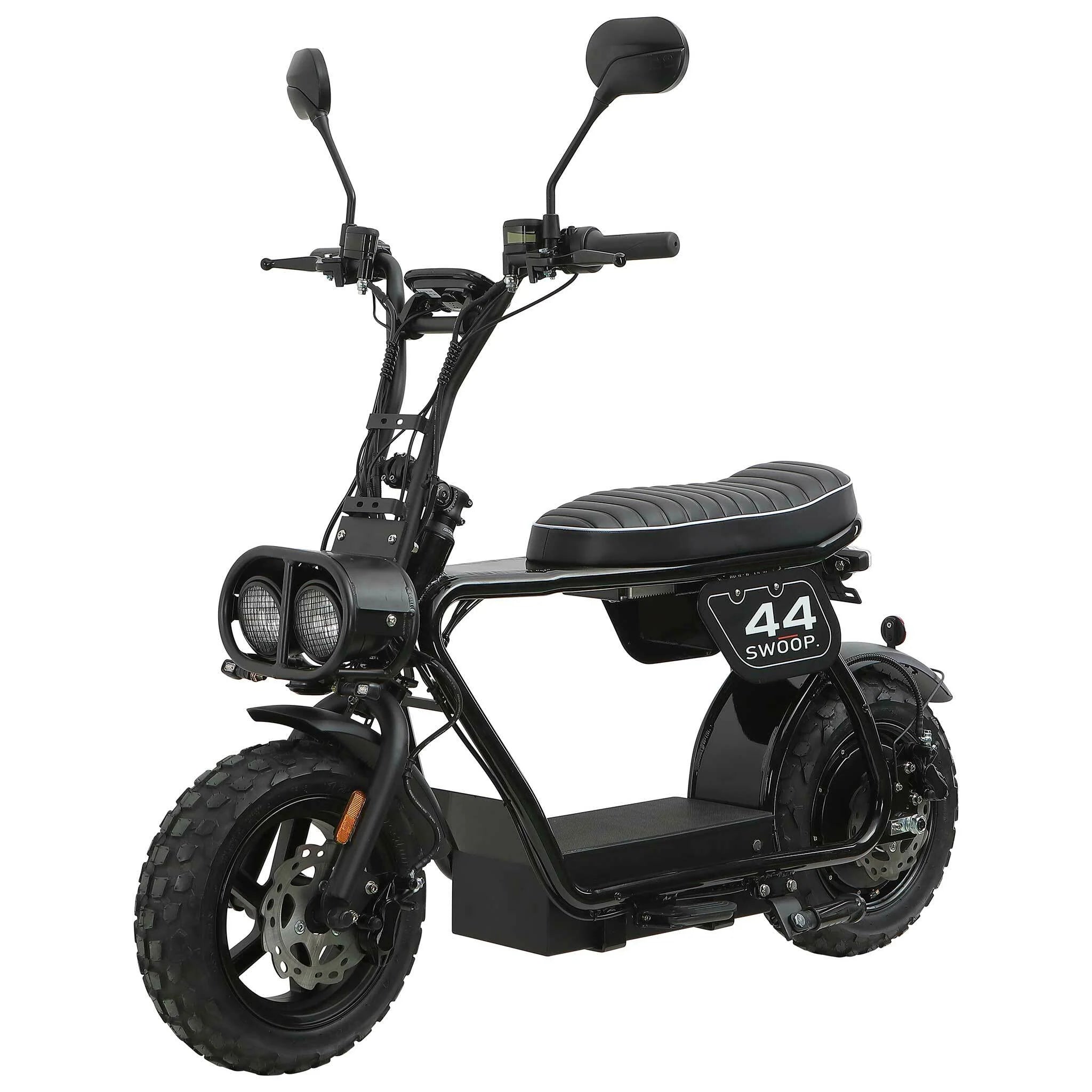 Swoop Elektrische Bromfiets Turbo 2000W Zwart