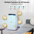 14000 BTU 4-in-1 WiFi Enabled AC Unit Portable Air Conditioner with Heat, Up to 700 Sq.Ft, Work with Alexa