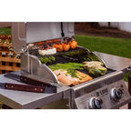 Nexgrill Deluxe 2-Burner Propane Gas Grill, Red – Stainless Steel, 28,000 BTUs, Compact Design