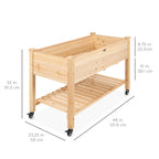 Best Choice Products Raised Garden Bed 48x24x32
