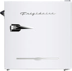 Frigidaire EFR176 Retro Compact Fridge with Chiller Mini Refrigerator with Built-in Bottle Opener for Office, Bedroom, Dorm Room or Cabin, 1.6 cu ft 16" D x 18" W x 18.5" H, Moonlight