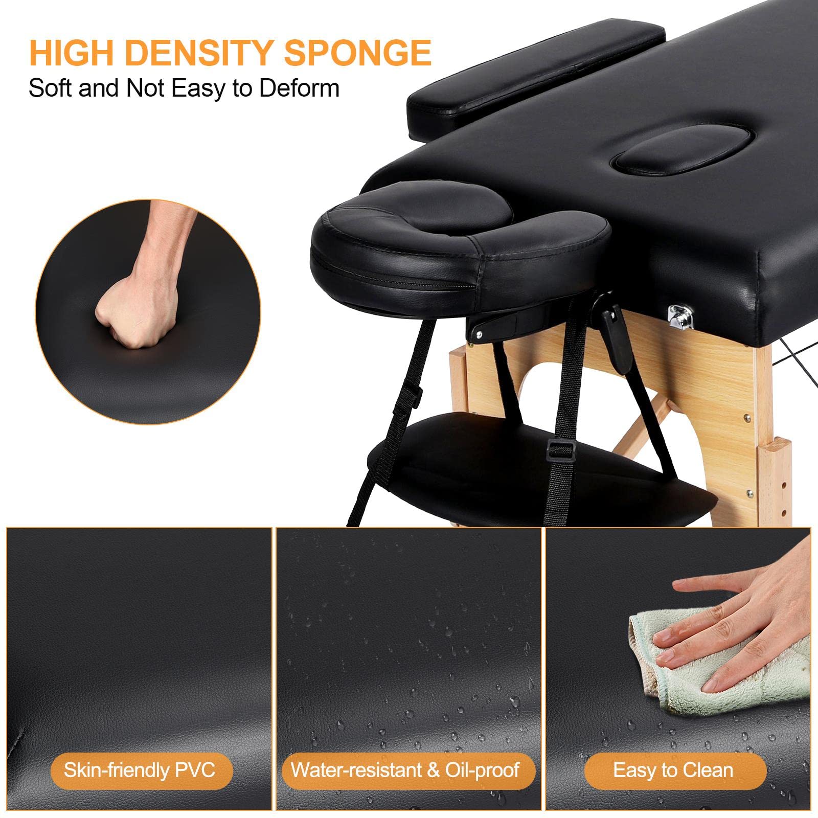 Yaheetech Portable Massage Bed for Beauty Tattoo