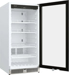 EdgeStar VBM101 22" Wide 10.1 Cu. Ft. Commercial Beverage Merchandiser – Stainless Steel, Temp Alarm, Reversible Door