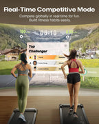 UREVO Smart Walking Pad, Compact Under Desk Treadmill