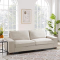 INGALIK 88.58" Modern Loveseat Sofa for Living Room, 3 Seater, Beige