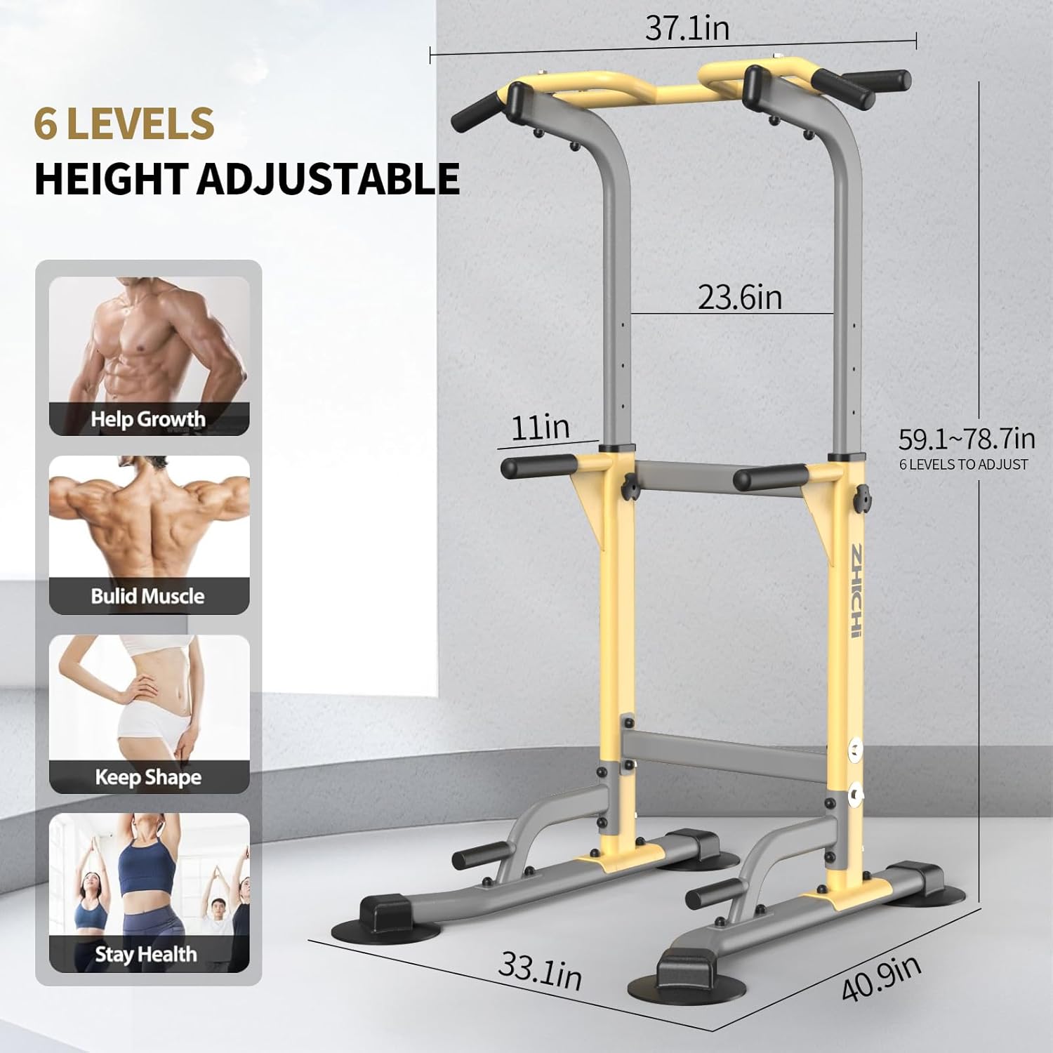 Z ZHICHI Pull Up Dip Station