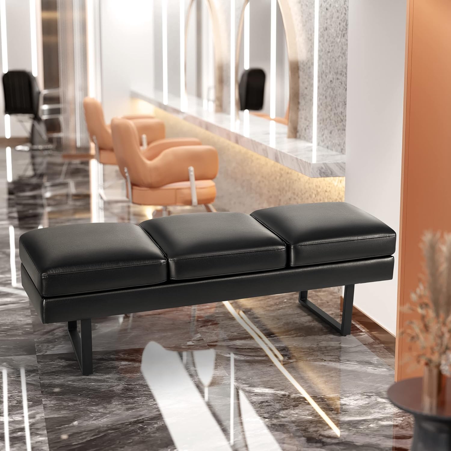 Furmax Waiting Room Chairs Faux Leather Office Guest Chair