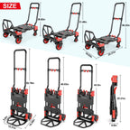 COOCHEER 330LB Folding Hand Truck Heavy Duty Carrying