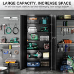 SISESOL 71" Metal Garage Storage Cabinet with 2 Doors