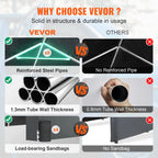VEVOR Carport 10x20ft, Car Canopy Portable Garage
