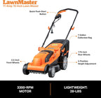 LawnMaster MEB1114K Electric Corded Lawn Mower 15-Inch 11AMP