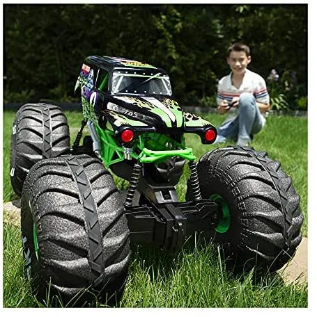 Monster Jam, Official Mega Grave Digger All-Terrain Remote Control Monster Truck with Lights  sgtnighsdesigns