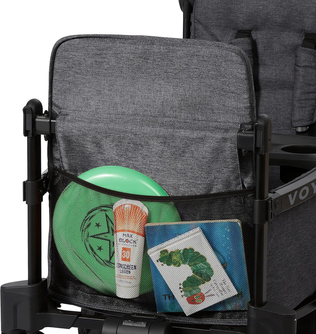 Stroller Wagon, 4 Seater Wagon Stroller for Kids with Low Sides, Baby Stroller Wagon, Quad Stroller