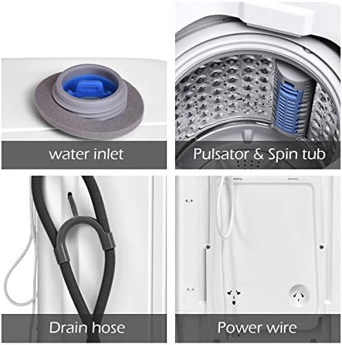 Giantex Portable Washing Machine Full Automatic Washer and Spinner Combo