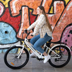COLORWAY BK8 Women’s 26′′ Electric Bike, 500W Motor, 36V 12Ah Battery, Steel Frame, Disc Brakes