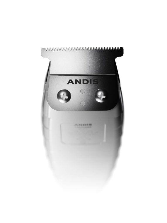 2025 Andis 04780 Professional T-Outliner Beard & Hair Trimmer for Men with Carbon Steel T-Blade  Bump Free Technology – Corded Electric Beard Trimmer  GTO  Grey
