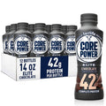 Core Power Elite Chocolate Protein Shakes 42g, 14 Fl Oz, Pack of 12 – Workout Recovery Drink